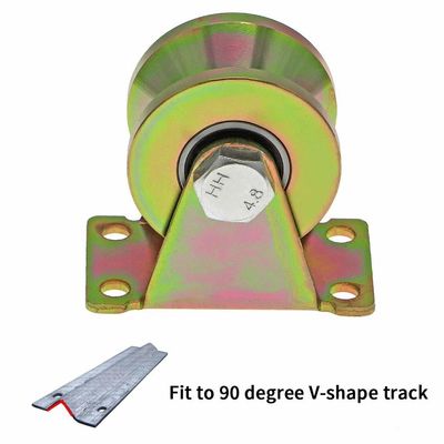 Harga yang bagus Double Bearing Door Window Rollers High Strength V Groove Wheel For Industrial on line