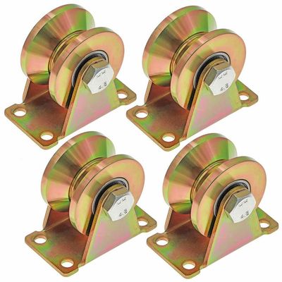 Harga yang bagus Heavy Duty Swing Sliding Gate Hardware Wheels Sliding Gate Tracks Wheels Hardware Kit Barrier Alumanium Roller Gate on line