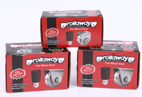 Harga yang bagus Roller Pintu Geser Baja Tahan Karat U V Y Groove Galvanis Dapat Disesuaikan on line