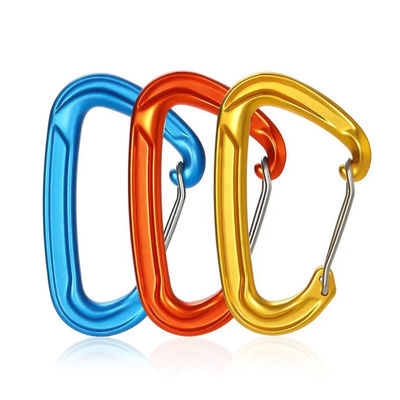 Harga yang bagus Kait Carabiner Aluminium 22KN untuk Pengait Aktivitas Luar Ruangan dan Klip Hammock dalam Industri Berat on line