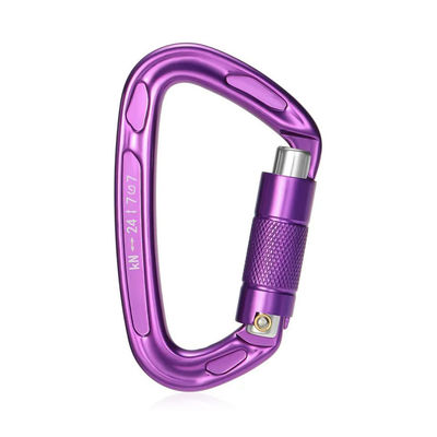 Harga yang bagus 24KN Heavy Duty Auto Locking Climbing Carabiner Clips Twist Lock untuk Olahraga Petualangan on line