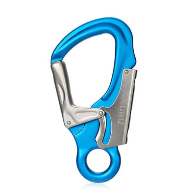 Harga yang bagus 35KN Aluminium Carabiner Keamanan Hook Clip untuk Heavy Duty pendakian gunung Swivel on line
