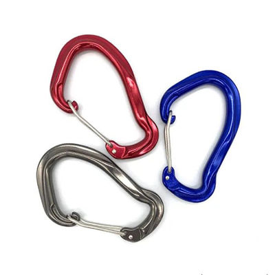 Harga yang bagus Kait pengait aluminium 12KN Alat Penting untuk Pecinta Alam Bebas Carabiner Aluminium on line