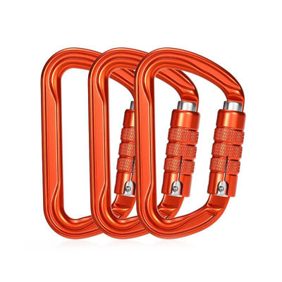 Harga yang bagus OEM Dapat diterima 30KN Aluminium Alloy Auto-Lock Snap Hook untuk Hardware Climbing 7075 on line