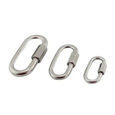 Harga yang bagus Perangkat Keras Rigging Tautan Cepat 3.5mm Baja Tahan Karat 304 Kait Jepret Carabiner C Hook on line