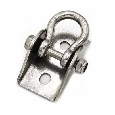 Pabrik Heavy Duty Stainless Steel 304 316 Swing Hanger Bow Shackle Type Ceiling Swivel Hanging Hook untuk Yoga Hammock