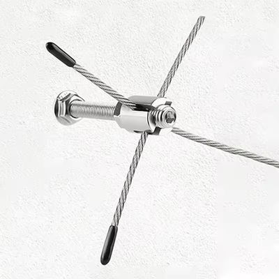 Harga yang bagus Gree Wall Post Clamp Hardware 304 3mm Wire Trellis Stainless Steel Wood Screw Wire Rope Clip on line