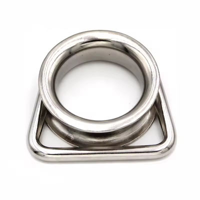 Harga yang bagus SS304 316 Stainless Steel Round Thimble Sun Shade Sails Corner Link Hardware D Ring Thimble on line