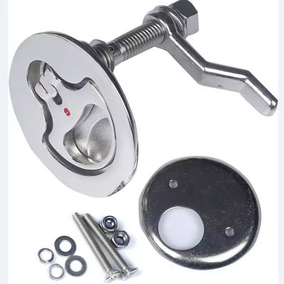 Harga yang bagus Marine Hardware Aisi 316 Stainless Steel Marine Boat Hatch Latches Turning Lock Lift Handle on line