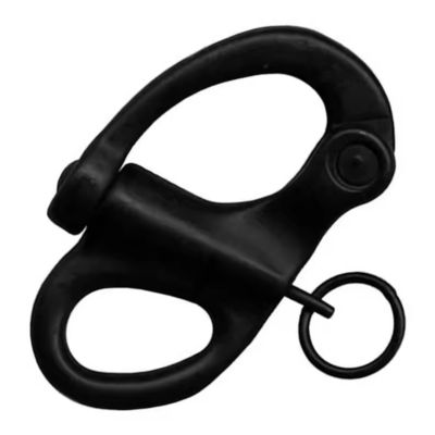 Harga yang bagus Cepat Pembebasan Fixed Shackle Hardware Laut Hitam Dengan Ring Bulat on line