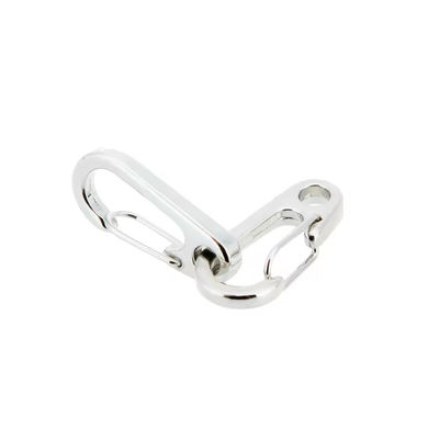Harga yang bagus Klip Carabiner Kait Mini Baja Tahan Karat untuk Gantungan Kunci on line