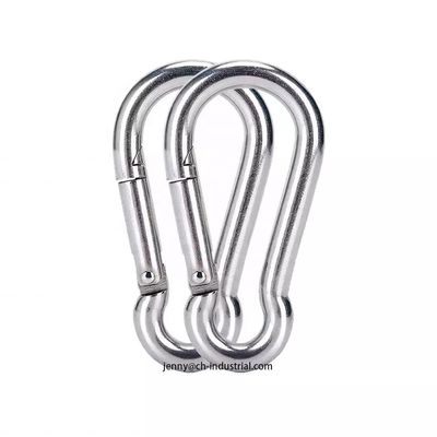 Harga yang bagus 400lbs Load Capacity Heavy Industry Stainless Steel Carabiner Clip with Customized Design on line