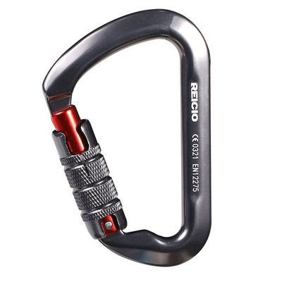 Karabiner Aluminium Penerbangan D-Shape 30KN untuk Quickdraw dan Penggunaan Panjat Serbaguna