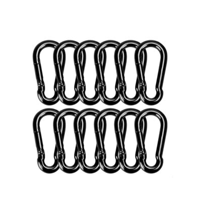 Harga yang bagus OEM Black Oxide Finish Carbon Steel Snap Hook Carabiner Customizable For B2B on line