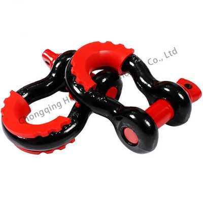 Harga yang bagus High Polished Heavy Industry Marine Bow Shackle Carbon Steel Black Painted for Loads on line