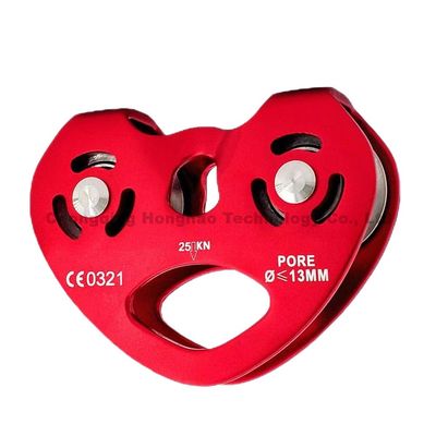 Harga yang bagus Katrol Ganda Panjat Bentuk Hati Perlengkapan Penyeberangan Kabel Transportasi Ketinggian on line