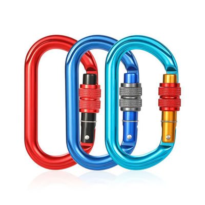 Harga yang bagus 25KN Industri Berat Aluminium Bentuk Bulat Menekuk Snap Hook Logo dan Warna Disesuaikan on line