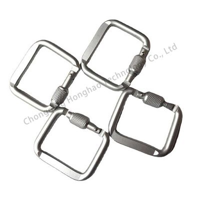 Harga yang bagus Outdoor Gear Essential Square Locking Carabiner Clip dengan perawatan elektrolitik on line