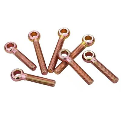 Harga yang bagus Yellow Plated Galvanized Carbon Steel DIN444 Eye Bolt Untuk Aplikasi Tugas Berat on line