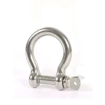 Harga yang bagus Precision Casting Technology Black and Silver Polished Stainless Steel 304/316 D Shackle Bow Shackle for Fastening on line