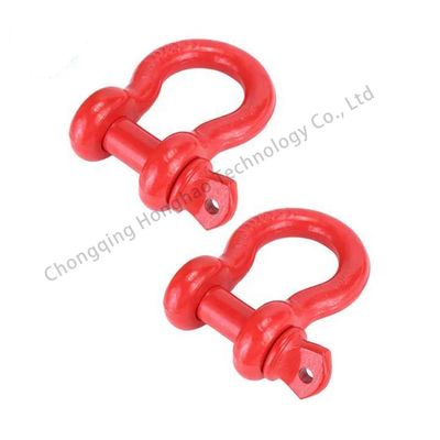 Harga yang bagus ZINC Finish Bow Shackle Heavy Duty for Rigging Lifting and Food Beverage Applications on line