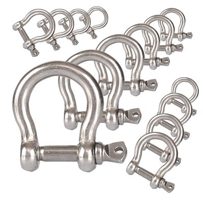 Harga yang bagus Precision Casting Technology Heavy Duty D Ring Shackle for Bow Rigging Applications on line