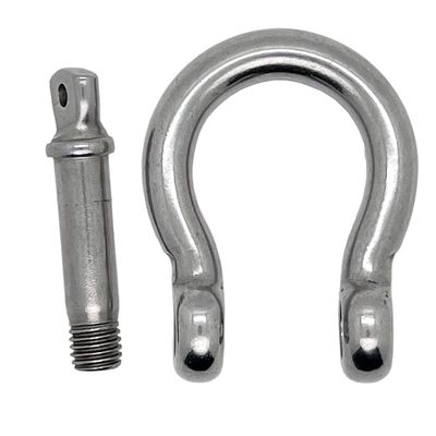 Harga yang bagus Stainless Steel Polished Screw Pin Bow Shackles Perfect for Heavy Duty Applications on line