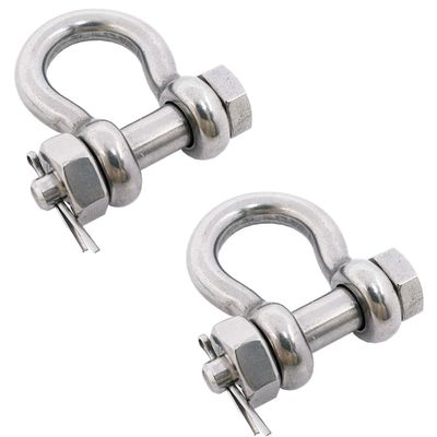 Harga yang bagus Stainless Steel 316 European Type Screw Pin Bow Shackle for General Industry Market on line