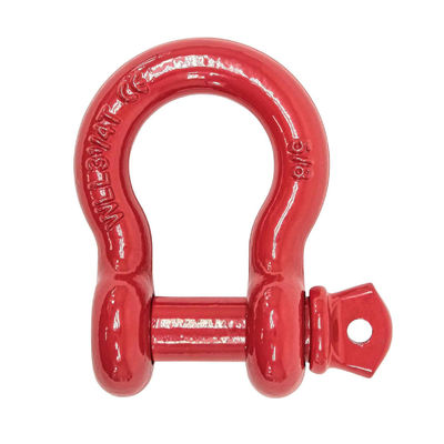 Harga yang bagus Metric Measurement System Carbon Steel G209 Bow Screw Pin Shackles for Offroad Rescue on line