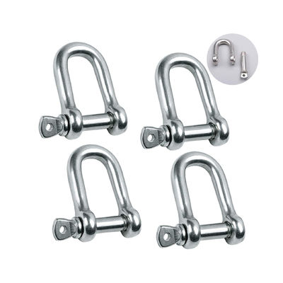 Harga yang bagus Polished Screw Pin Forged Stainless Steel 304/316 Marine Anchor Lifting D Shackle Other on line