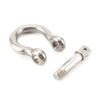 Harga yang bagus Polished Stainless Steel Bow Shaped Shackle For Industrial Rigging Applications on line