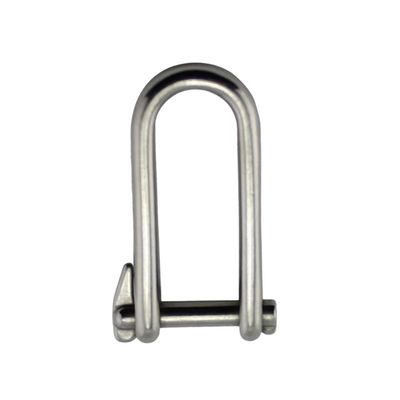 Harga yang bagus Marine Hardware Shade Rigging Sail 316 Stainless Steel Long D Shackle With Eye Screw Pin Chain Halyard Flat Anchor on line