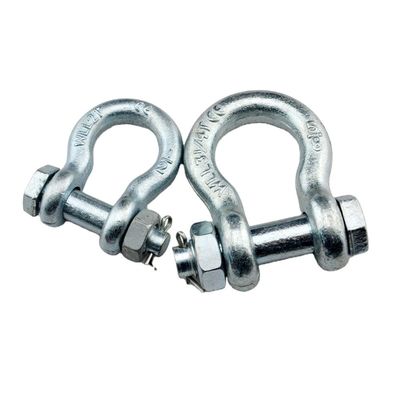 Harga yang bagus Imperial Galvanized G2130 Type Carbon Steel Drop Forged Screw Pin Anchor Bow Shackle on line