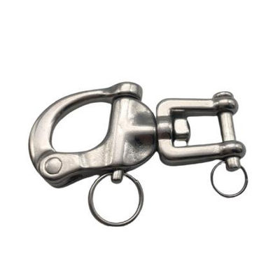 Harga yang bagus Precision Casting SS304/SS316 Fixed Swivel Snap Shackle With High Polished Technology on line