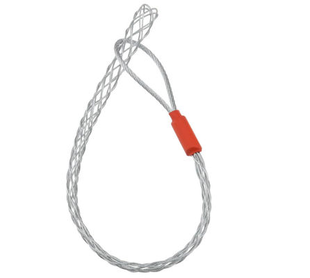 Harga yang bagus Cable Pulling Grip  For 6-10mm Cable Galvanized Stainless Steel Anti-Slip Cable Traction Sleeve Flexible Mesh Rope Cable 27cm Length Black on line