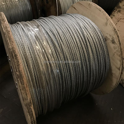 Harga yang bagus Kabel Tali Baja 3mm 4mm 5mm 6mm Tali Kawat Baja 6x19 FC Galvanis untuk Pengangkatan Toleransi ±1% Sertifikat ISO9001/ISO14001 on line