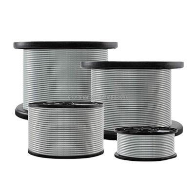 Harga yang bagus Kustomisasi Tali Kabel Baja Berlapis PVC Cold Heading Baja Tali Kawat Baja Tahan Karat Kabel Pesawat on line