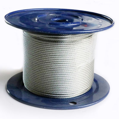 Harga yang bagus 7x19 Galvanized Wire Rope Steel Cable Construction Tolerance ±1% 1/4 Inch Aircraft Cable on line