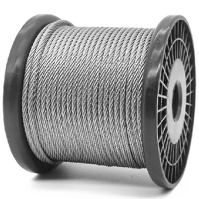 Harga yang bagus 6x19 IWRC Stainless Steel Cable Rope Wires Rope T/S 1570Mpa 1000mtrs in Plywood Reel Preformed on line