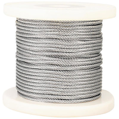 Harga yang bagus 6x19 FC Tali Kawat Baja Caboe Kawat 4mm/6mm/8mm Tali Kawat Baja Tahan Karat AISI304/304L/316/316L dengan Layanan Pemrosesan Lainnya on line