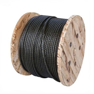Harga yang bagus Steel Wire Rope 6x12 FC Non-Alloy Bright Line Kontak Ungalvanized Strand on line