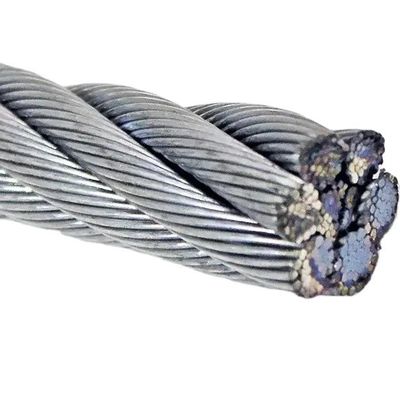 Harga yang bagus 1'' 7/8'' Non-Alloy Galvanized Steel Core Wire Rope 6x26 IWRC/6*26 Compacted Swaged for Construction Projects on line