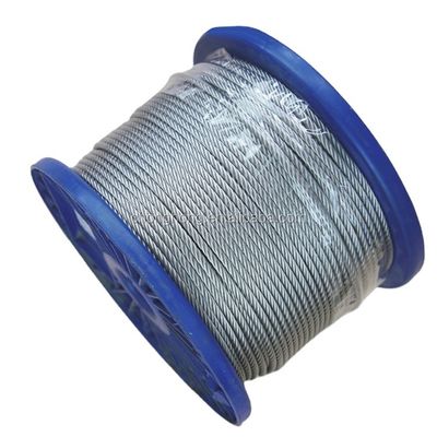 Harga yang bagus 45 /60 /70 High Carbon Steel Galvanized Aircraft Wire Rope 1/8