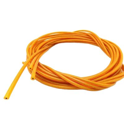 Harga yang bagus 12mm 1x19 Transparent PVC Coated Stainless Steel Wire Rope AISI 201/304/316 Cable Tolerance ±0.02 for Clothesline and Easy on line
