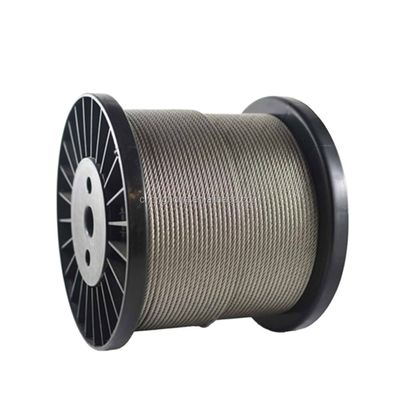 Harga yang bagus Tali Kawat Baja Galvanis atau Tidak Galvanis 6x19 dengan Inti Baja Panjang 1000m/gulungan atau Sesuai Permintaan Anda on line