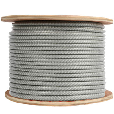 Harga yang bagus 7x7 / 7x19 PVC Coated Steel Wire Rope 5/32 inch to 7/16 inch Galvanized Steel Cable Rope Vinyl Coated Aircraft Cables on line