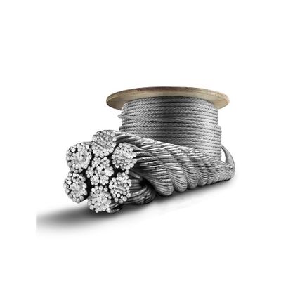 Harga yang bagus 8mm 10mm 12mm 14mm 14mm 20mm Galvanized Steel Wire Rope/Cable Untuk Angkat Dengan Kekuatan Tarikan 1570Mpa-2160Mpa Dalam Spool on line