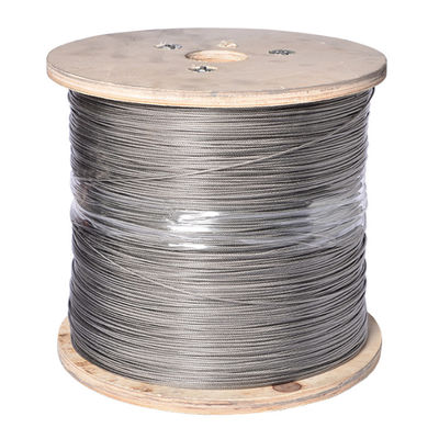 Harga yang bagus Tahan korosi 0.5mm 7x7 baja tahan karat kawat tali Kelas 304/316 untuk aplikasi luar ruangan on line