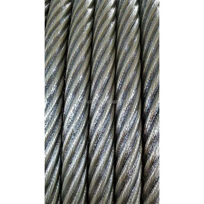 Harga yang bagus Kekuatan tarikan nominal 1670MPa 8xK19S / 8xK26WS / 8xK31WS / 8xK36WS / 8xK41WS Ungalvanized dan Galvanized Compacted Wire Rope on line