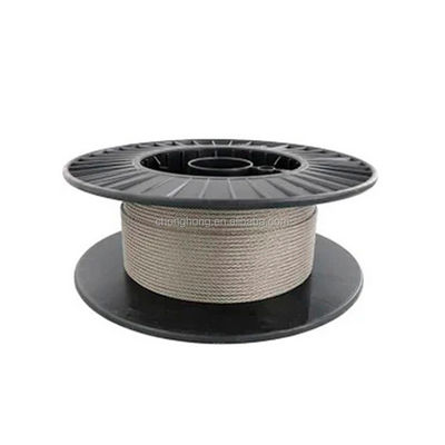 Harga yang bagus Standar ASTM AISI316/304 Konstruksi 1x7 Tali Kawat Baja Tahan Karat 5/16